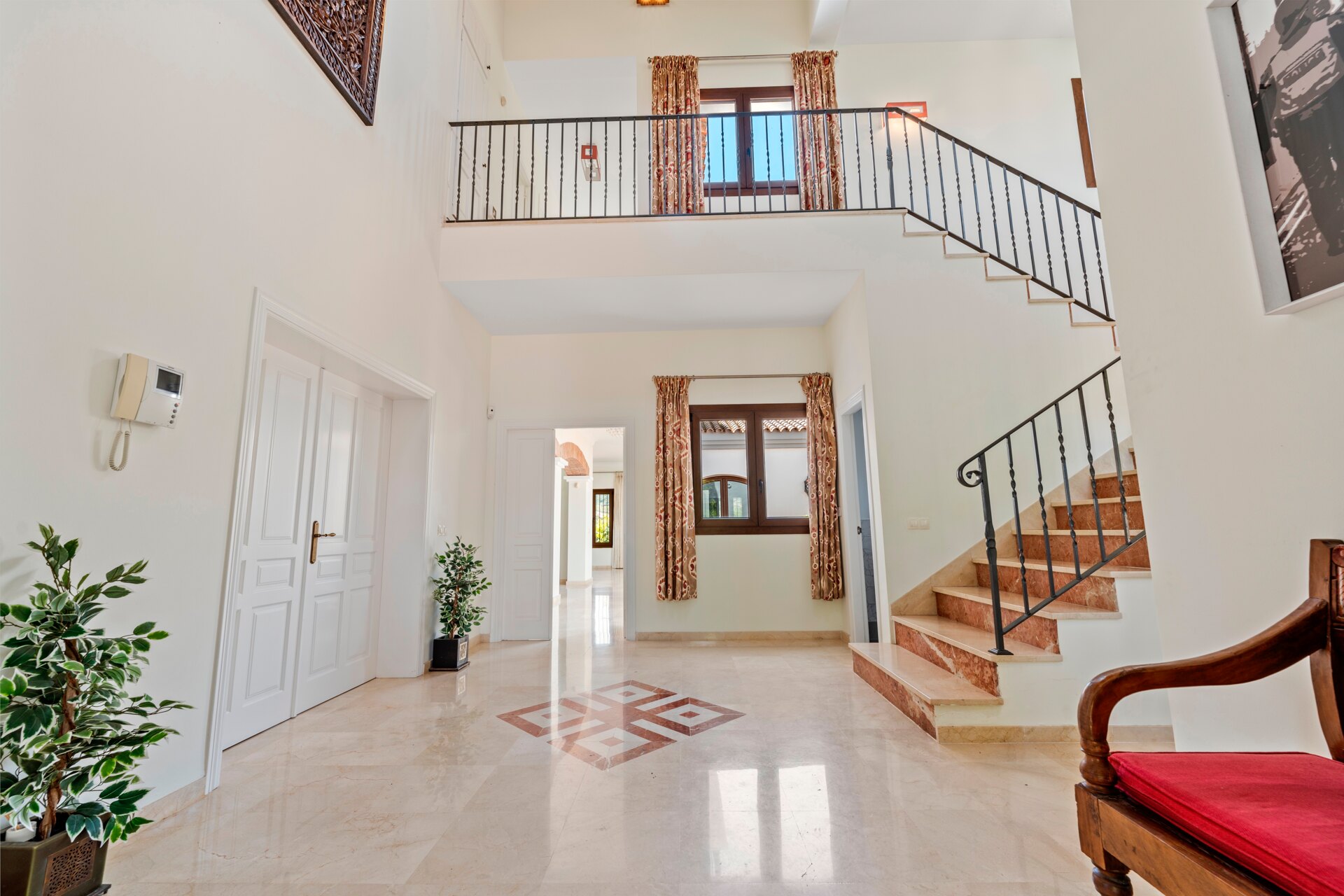 Renovated classic style villa with breathtaking panoramic sea views from both levels.