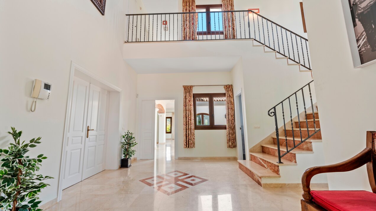 Renovated classic style villa with breathtaking panoramic sea views from both levels.