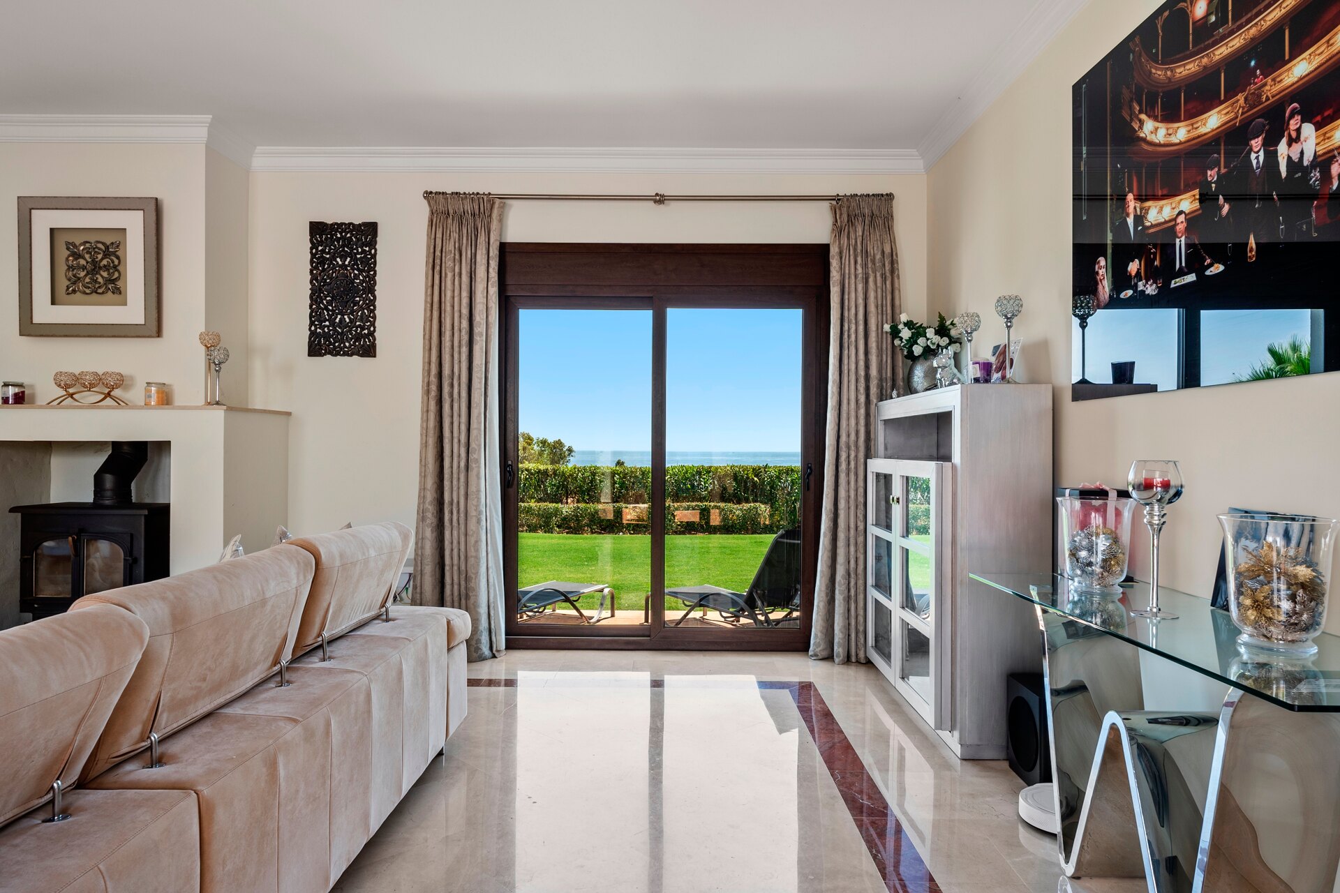 Renovated classic style villa with breathtaking panoramic sea views from both levels.