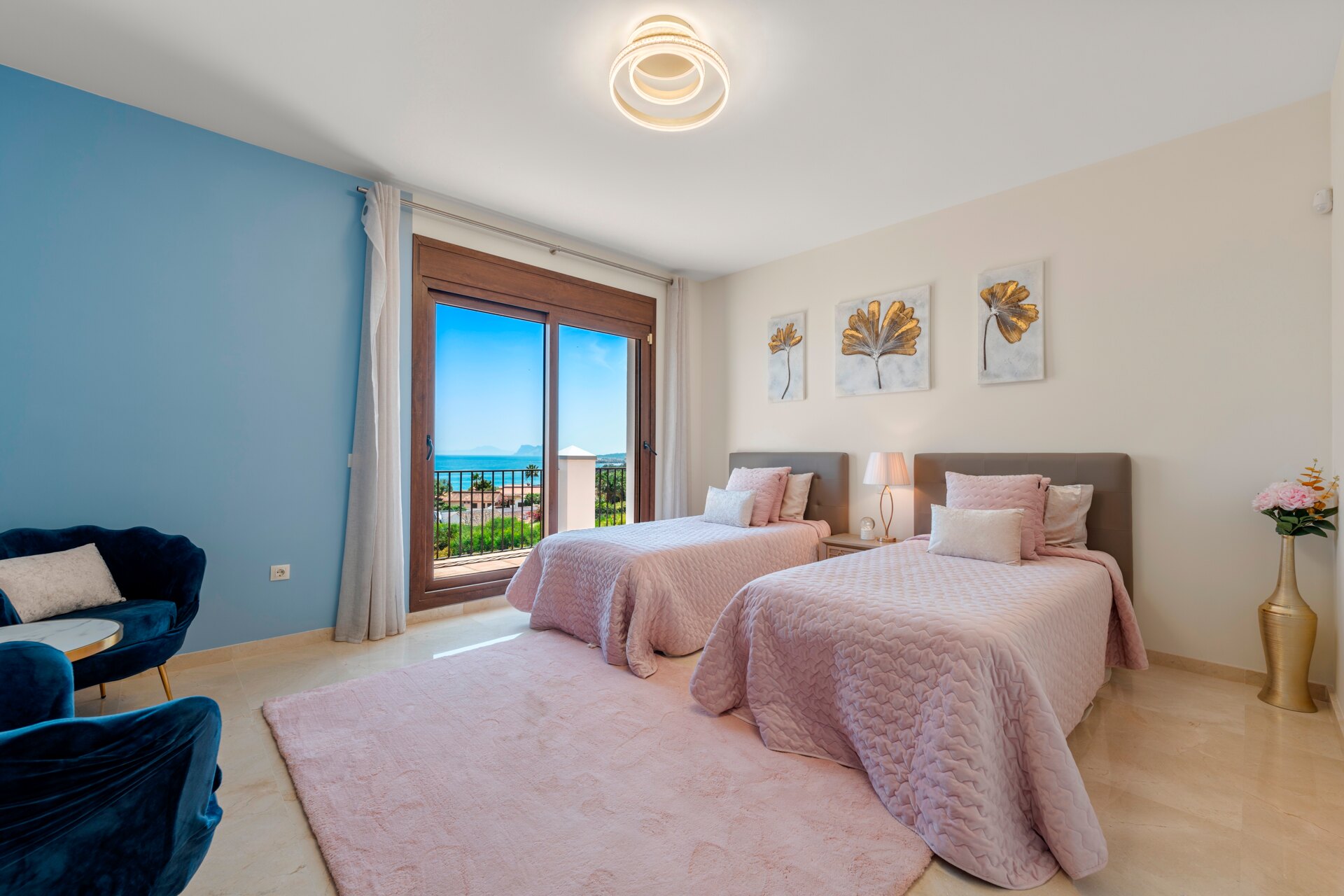 Renovated classic style villa with breathtaking panoramic sea views from both levels.