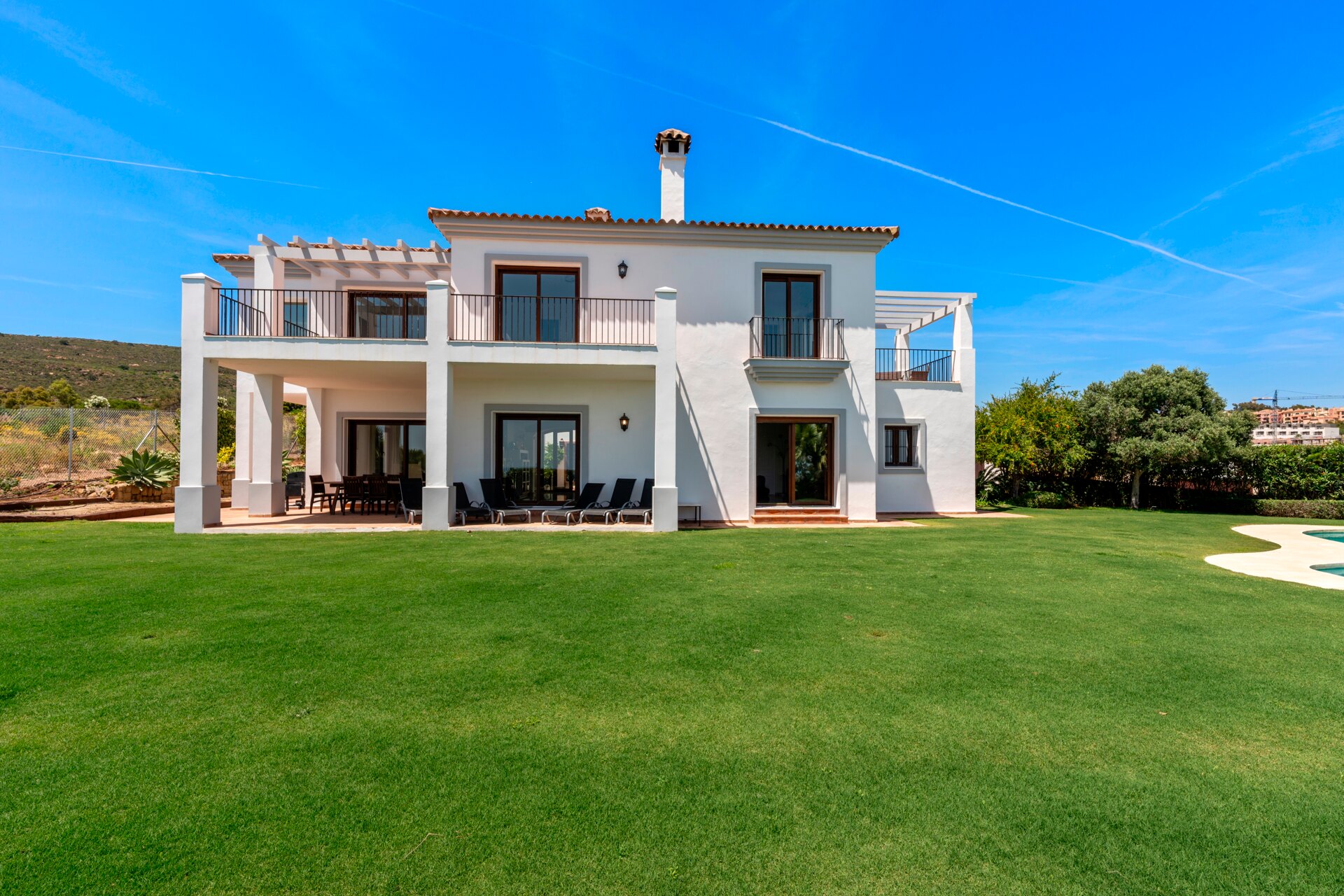 Renovated classic style villa with breathtaking panoramic sea views from both levels.