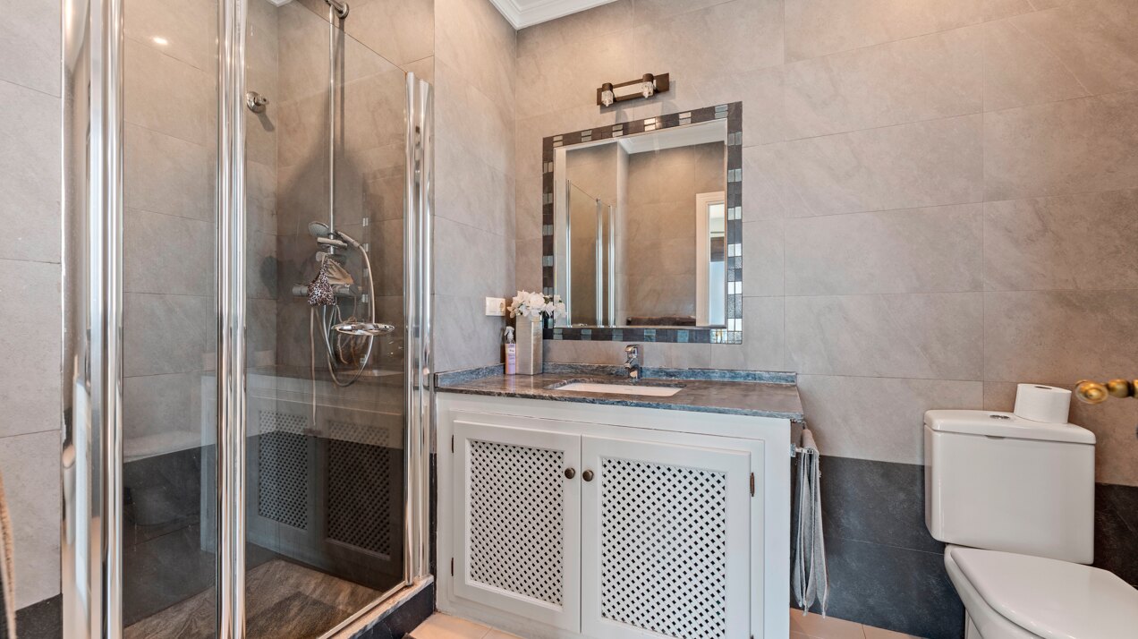 Renovated classic style villa with breathtaking panoramic sea views from both levels.