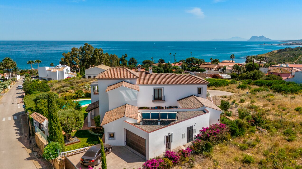 Renovated classic style villa with breathtaking panoramic sea views from both levels.