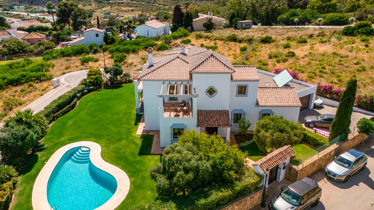Renovated classic style villa with breathtaking panoramic sea views from both levels.