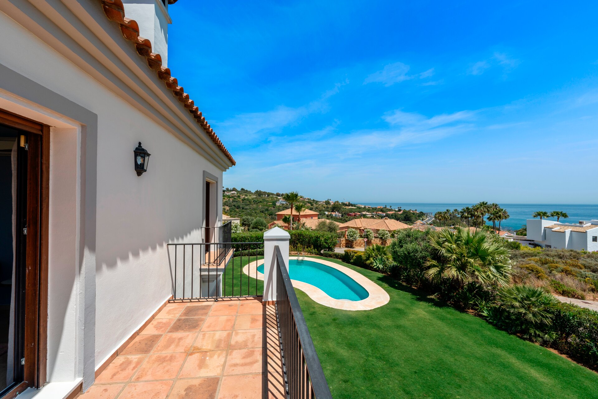 Renovated classic style villa with breathtaking panoramic sea views from both levels.