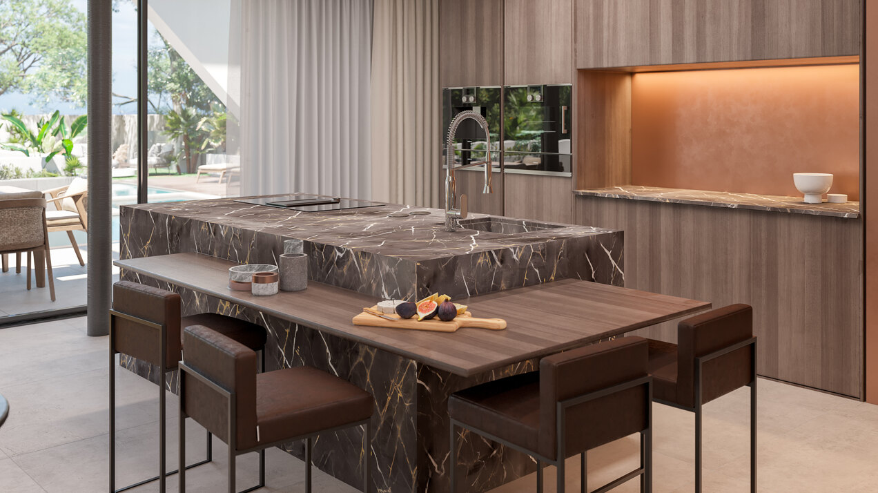 Striking new built villa just walking distance from Puerto Banus offers fabulous sea views
