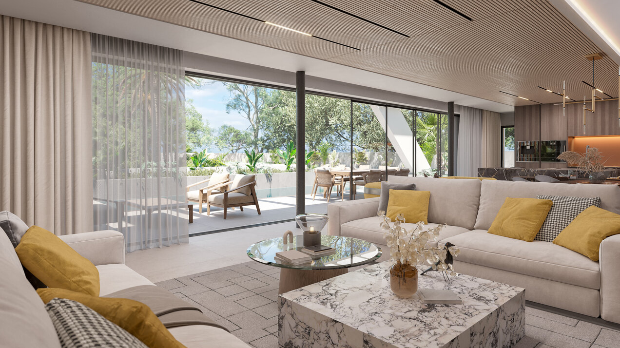 Striking new built villa just walking distance from Puerto Banus offers fabulous sea views