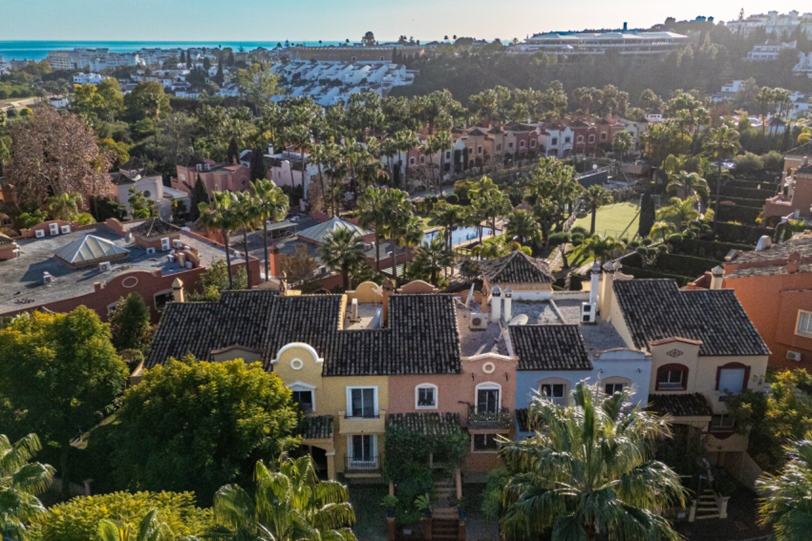 Stately 4 bedroom townhouse in quiet leafy streets in a renowned gated community is chic & welcoming
