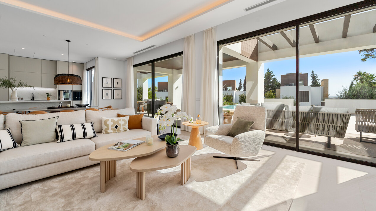 Understated elegant 4 bed villa nestled in luxury community on Marbellas Golden Mile