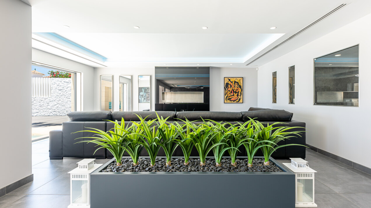 Stunning Front Line Beach Villa in Mijas Costa