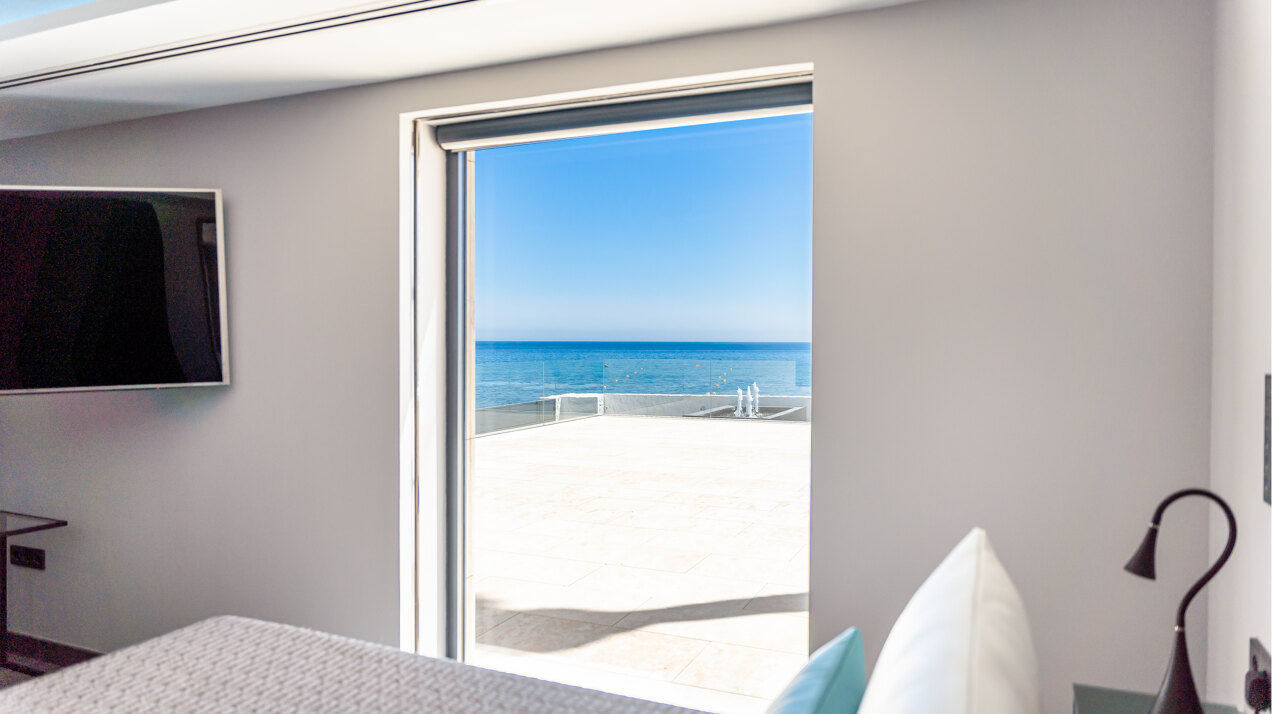 Stunning Front Line Beach Villa in Mijas Costa