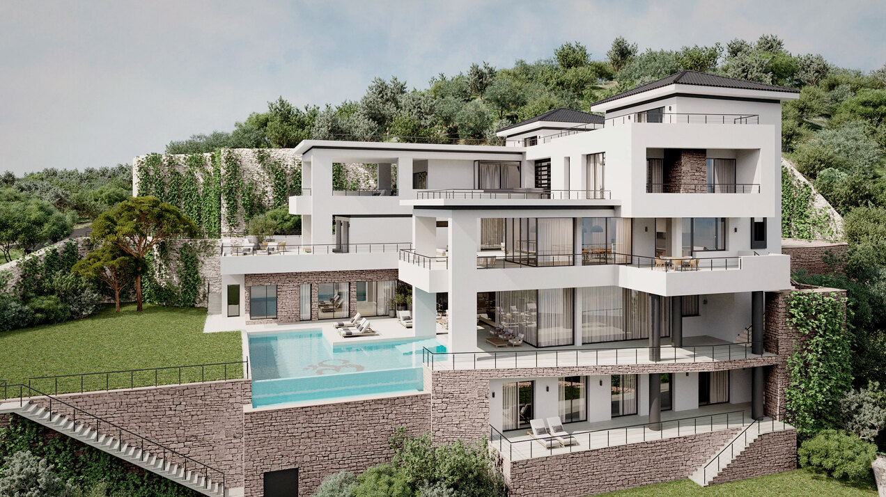 Elegant Modern Luxury Villa with Spectacular Panoramic Sea and Mountain Views in Benahavis