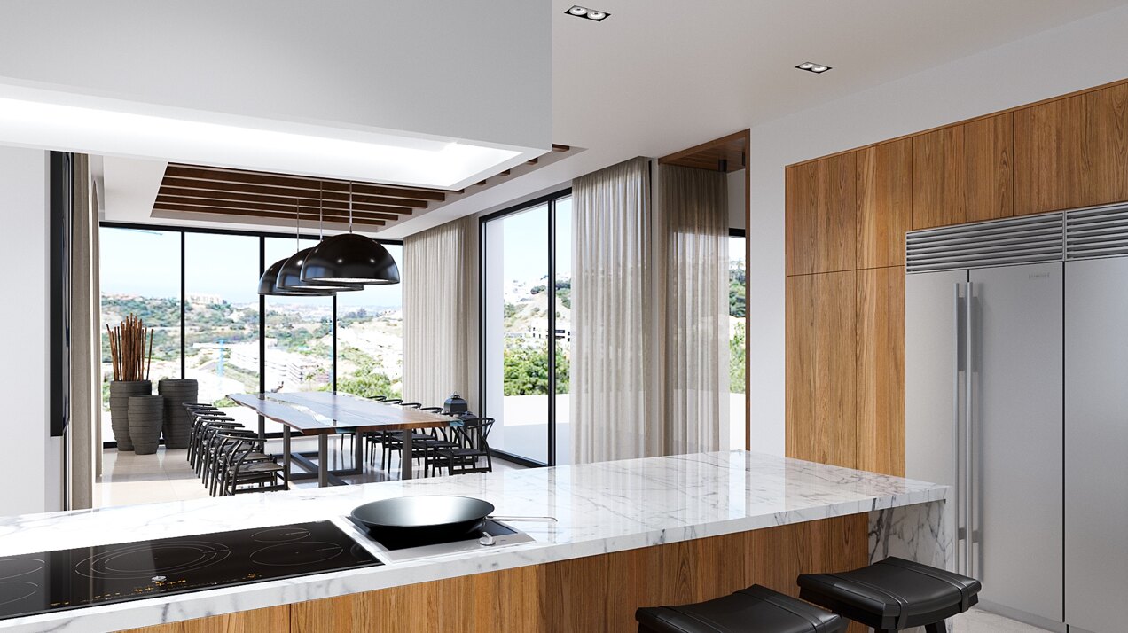 Elegant Modern Luxury Villa with Spectacular Panoramic Sea and Mountain Views in Benahavis