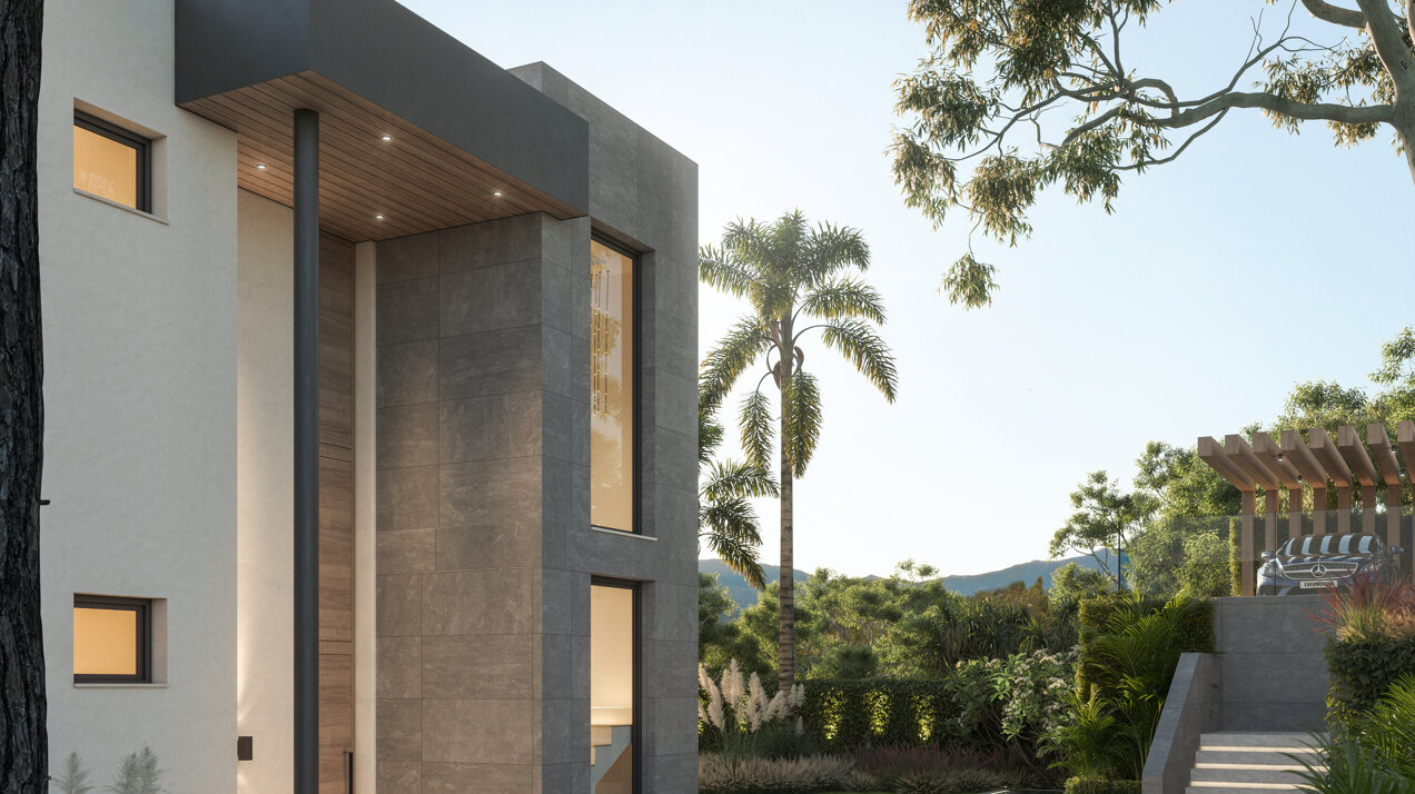 New built villa with panoramic views to the sea in Mijas Golf