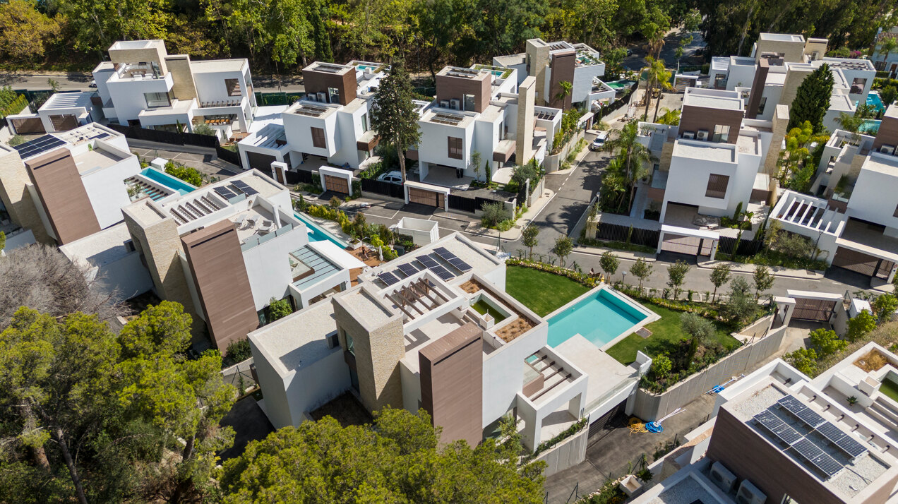 Sleek, chic and modern 4 bedroom villa nestled within prestigious community on Marbella Golden Mile
