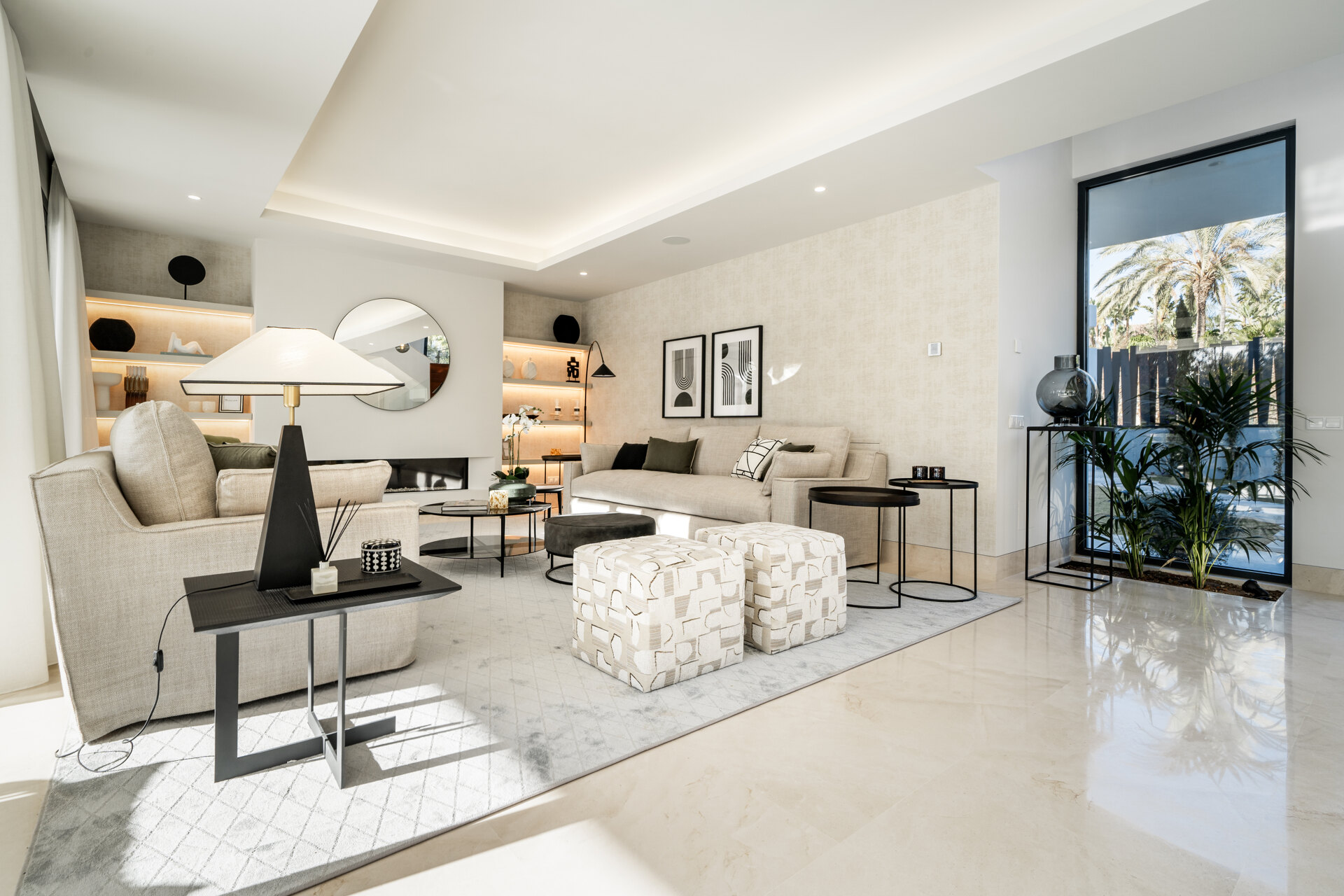 Exquisite contemporary villa nestled in the picturesque landscapes between Marbella and Estepona.