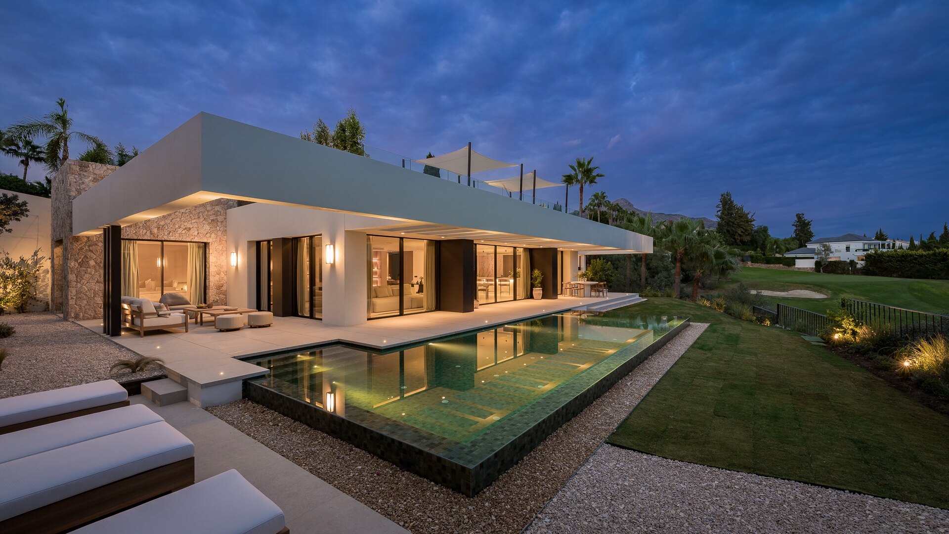 Frontline golf villa embodies contemporary elegance