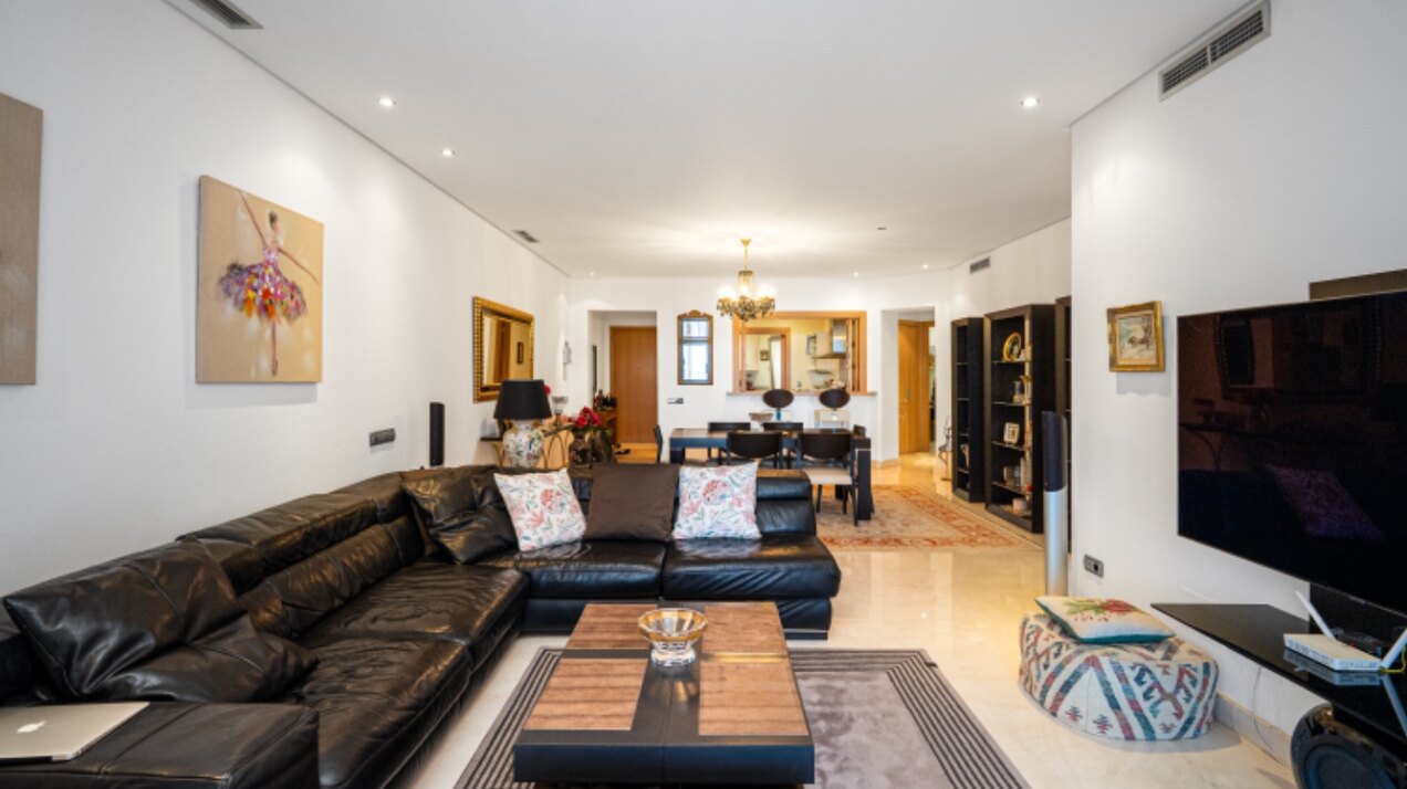 Gloriously sunny & spacious, this 3 bed apartment on the Golden Mile will dazzle and delight