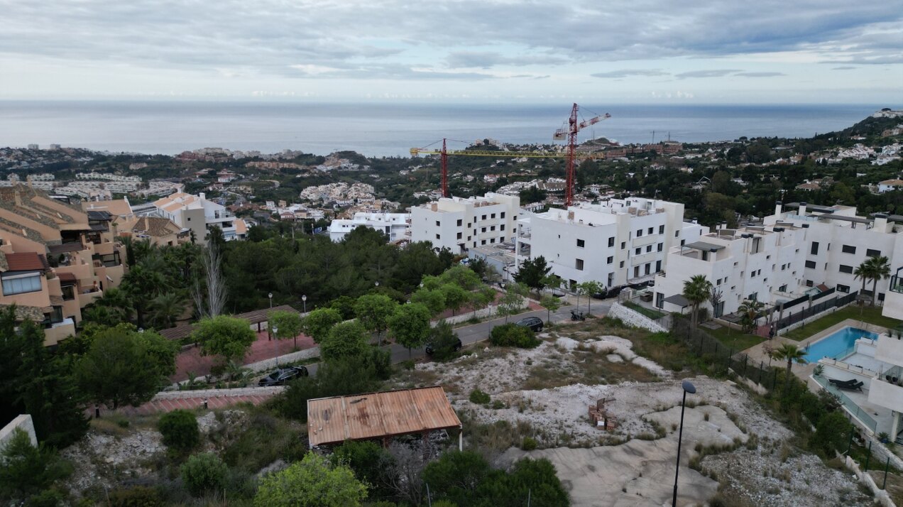 Fantastic plot with endless views of the Mediterranean Sea for sale in Benalmadena