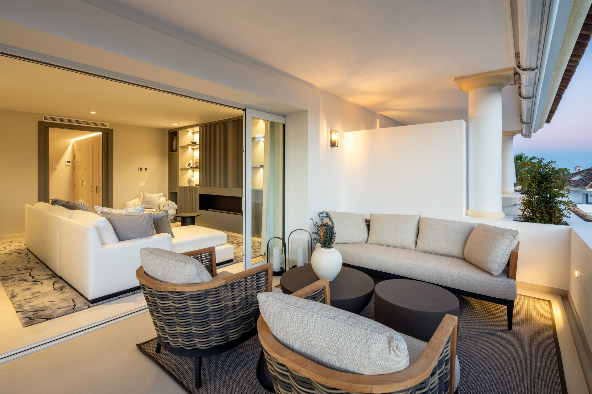 Elegant duplex penthouse offers modern comfort