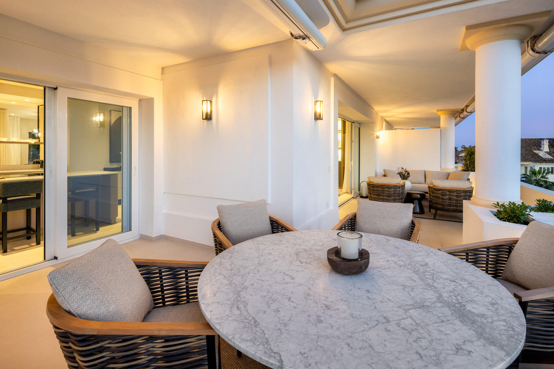 Elegant duplex penthouse offers modern comfort