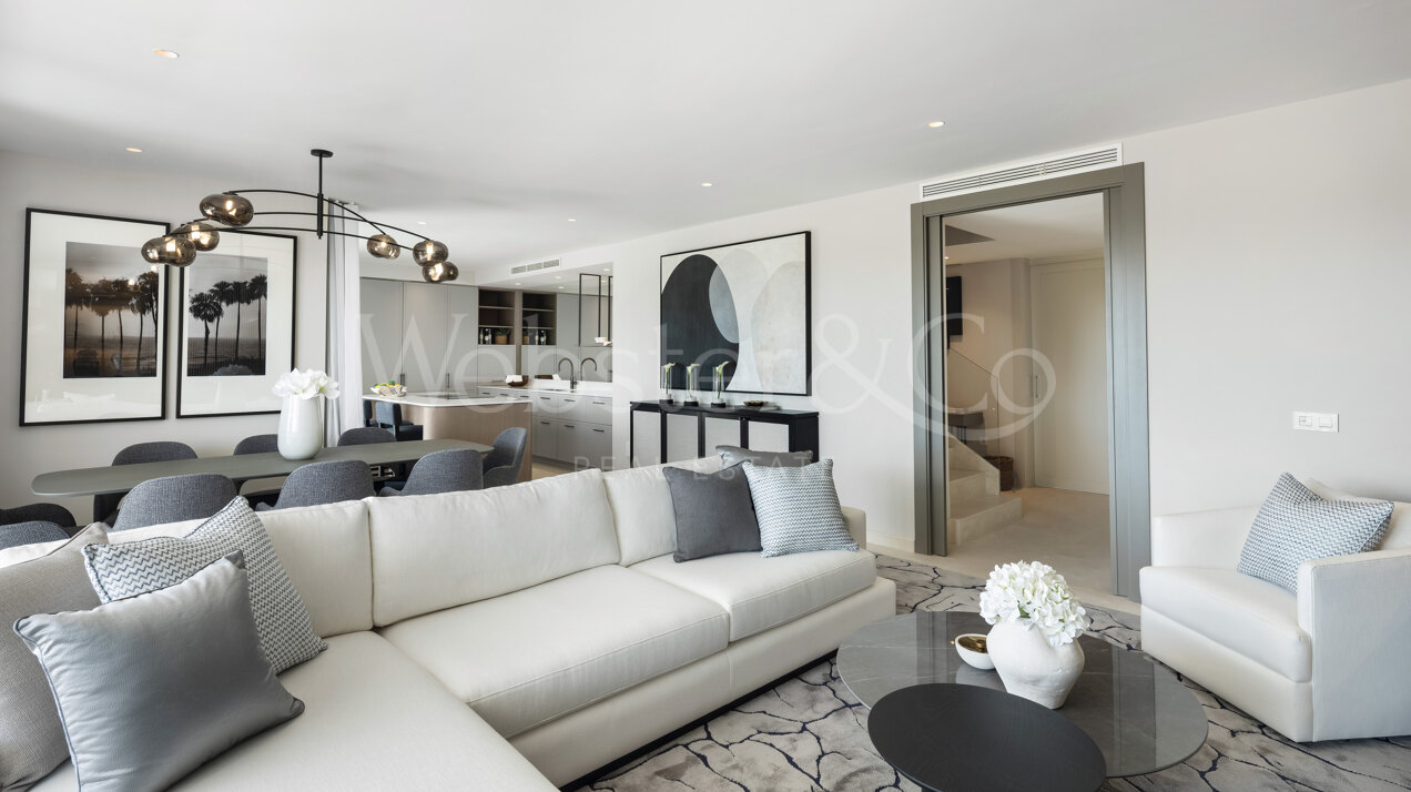 Elegant duplex penthouse offers modern comfort