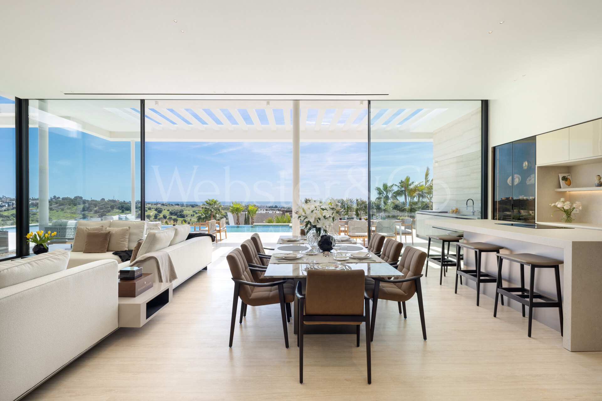 Nueva villa que cautiva con sus vistas panorámicas