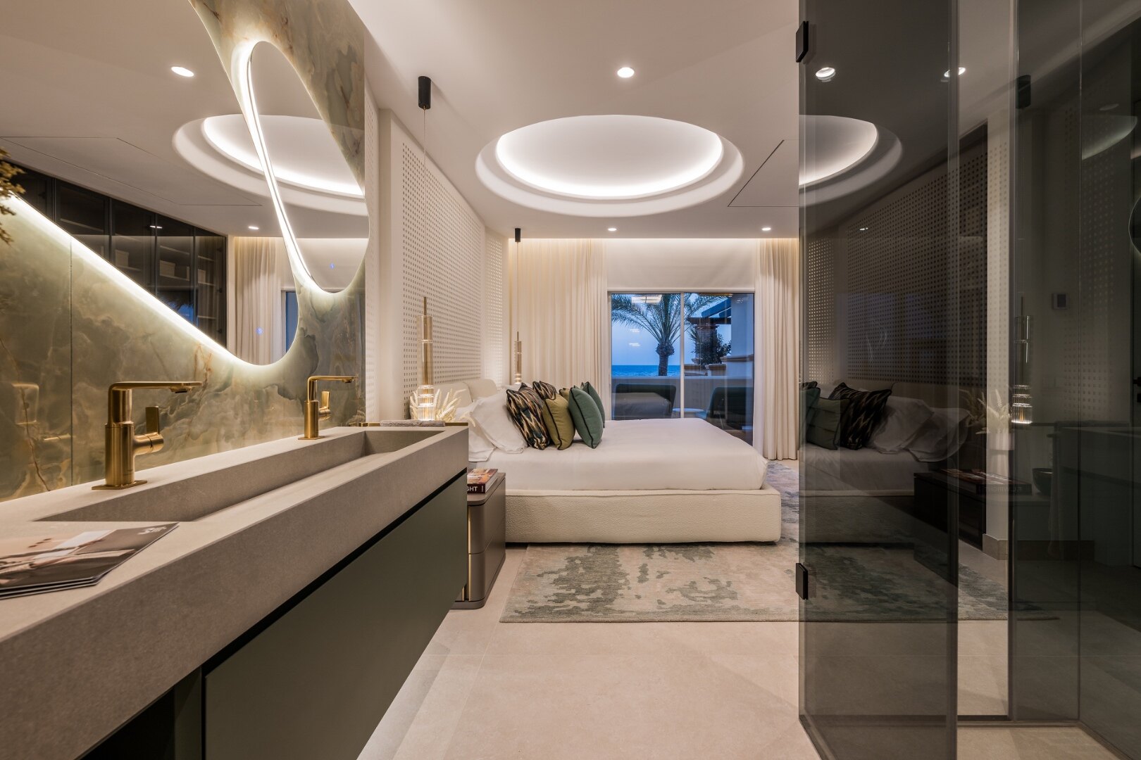 Exquisite beachfront apartment seamlessly blending contemporary design with comfort and luxury