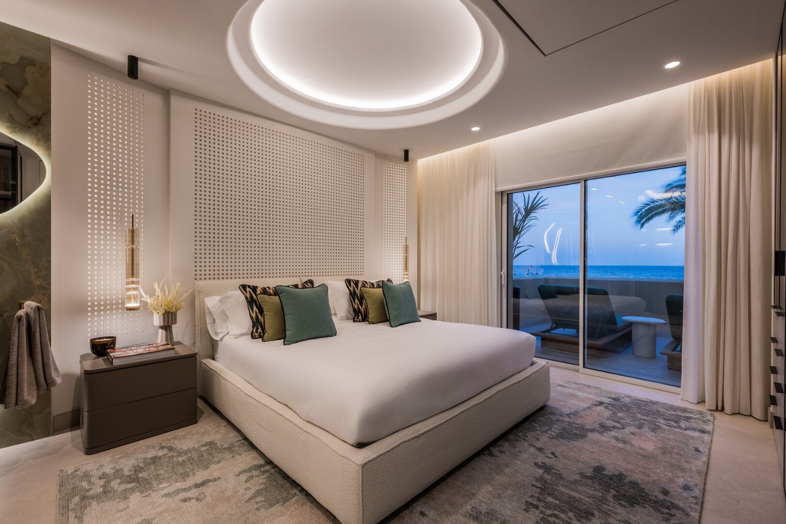 Exquisite beachfront apartment seamlessly blending contemporary design with comfort and luxury