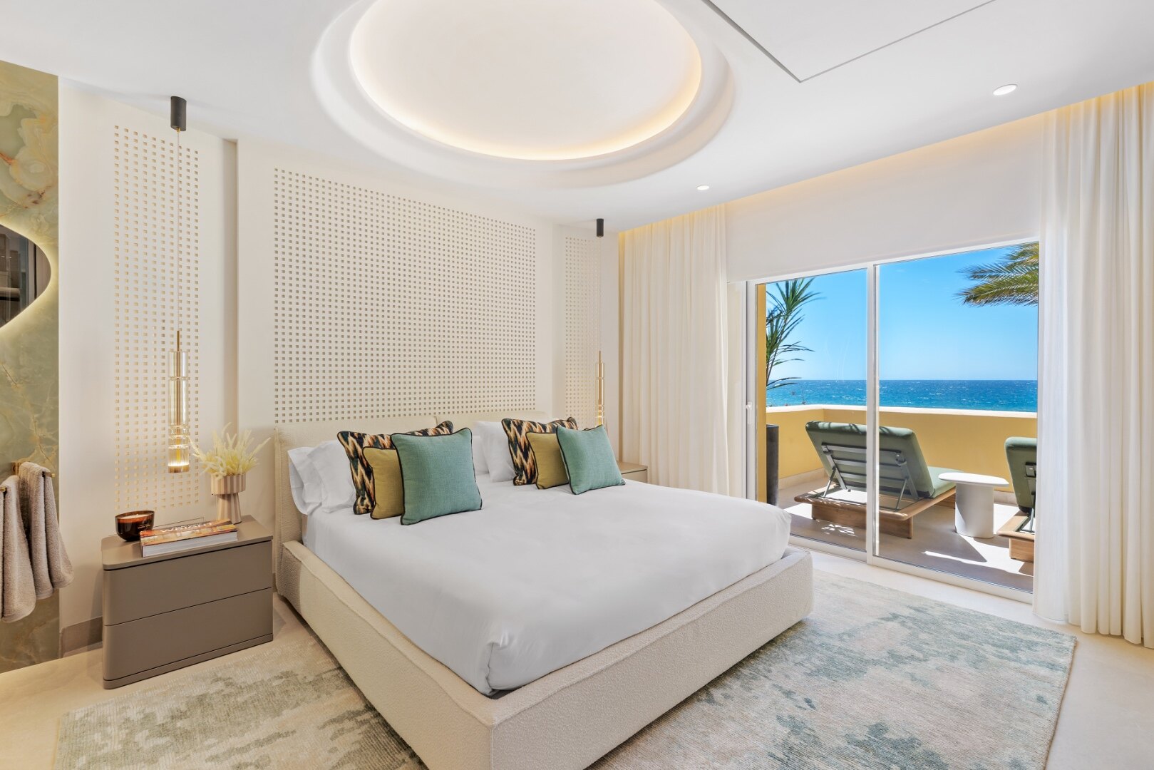 Exquisite beachfront apartment seamlessly blending contemporary design with comfort and luxury