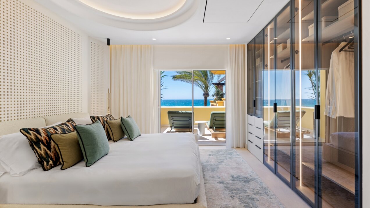 Exquisite beachfront apartment seamlessly blending contemporary design with comfort and luxury