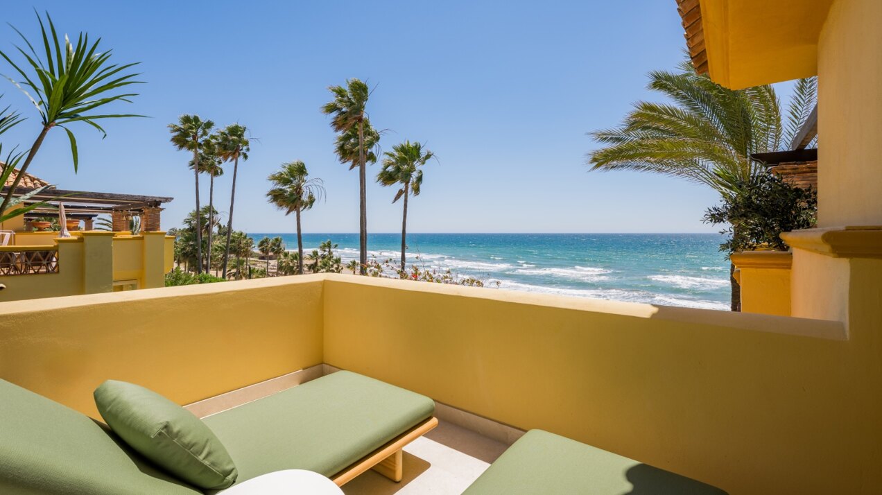 Exquisite beachfront apartment seamlessly blending contemporary design with comfort and luxury