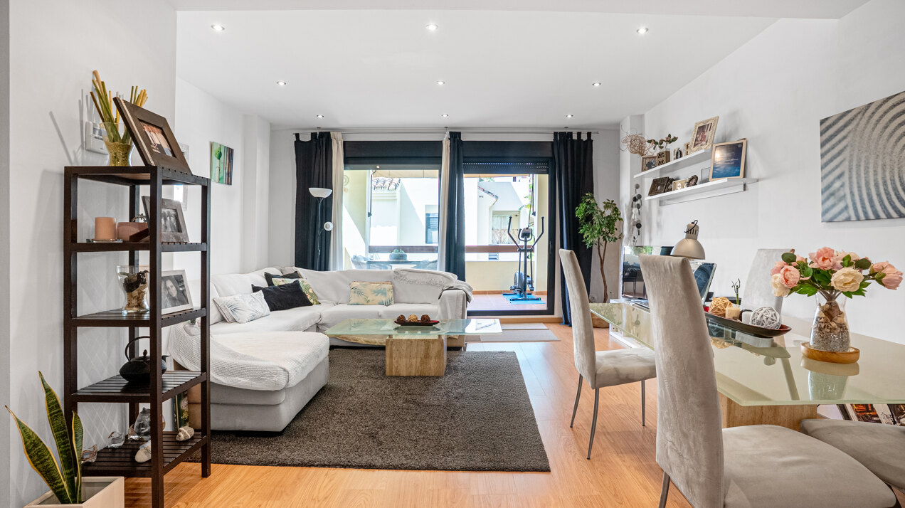 Elegant and refined apartment beautifully harmonises elegant interiors with stunning natural surroundings