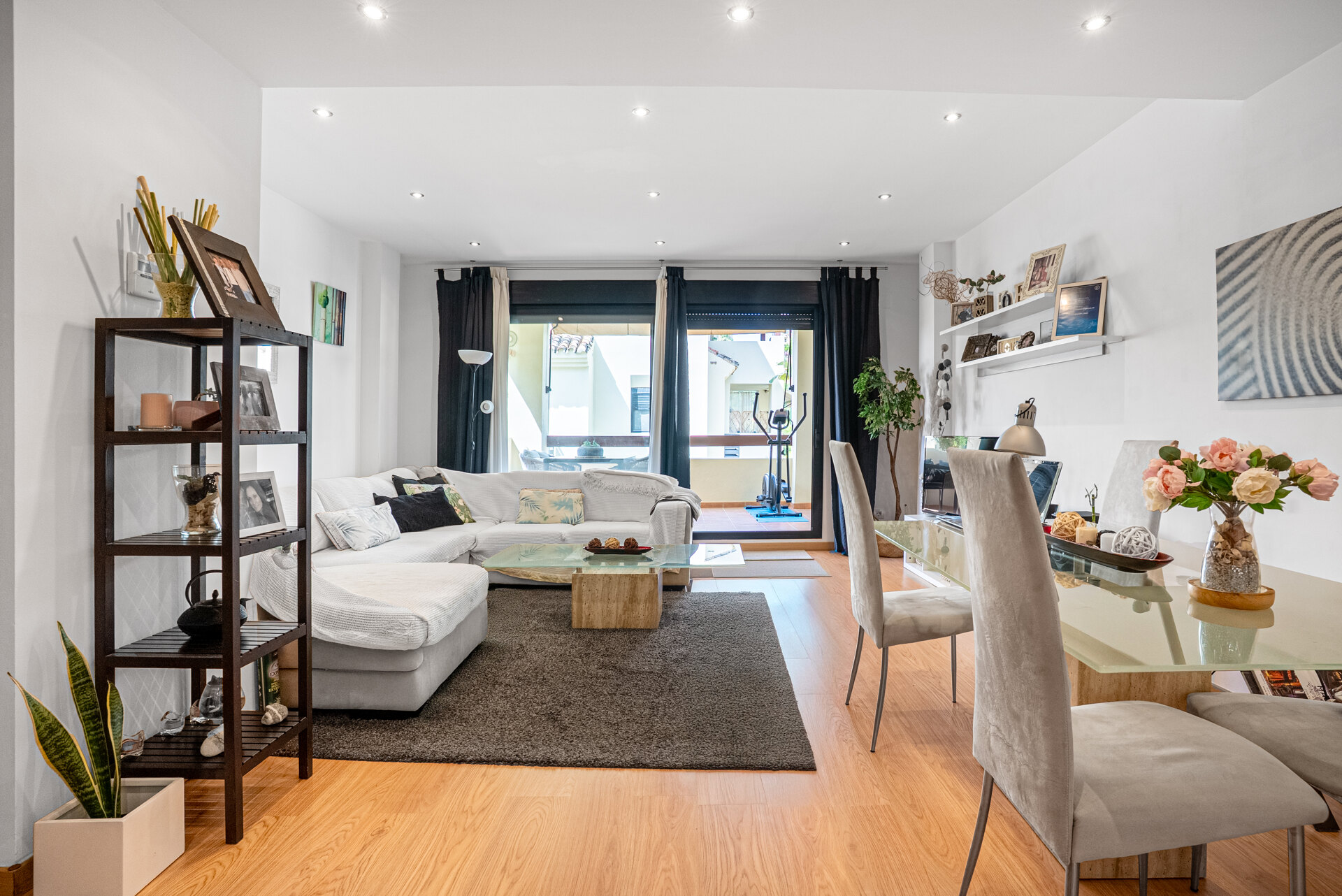 Elegant and refined apartment beautifully harmonises elegant interiors with stunning natural surroundings
