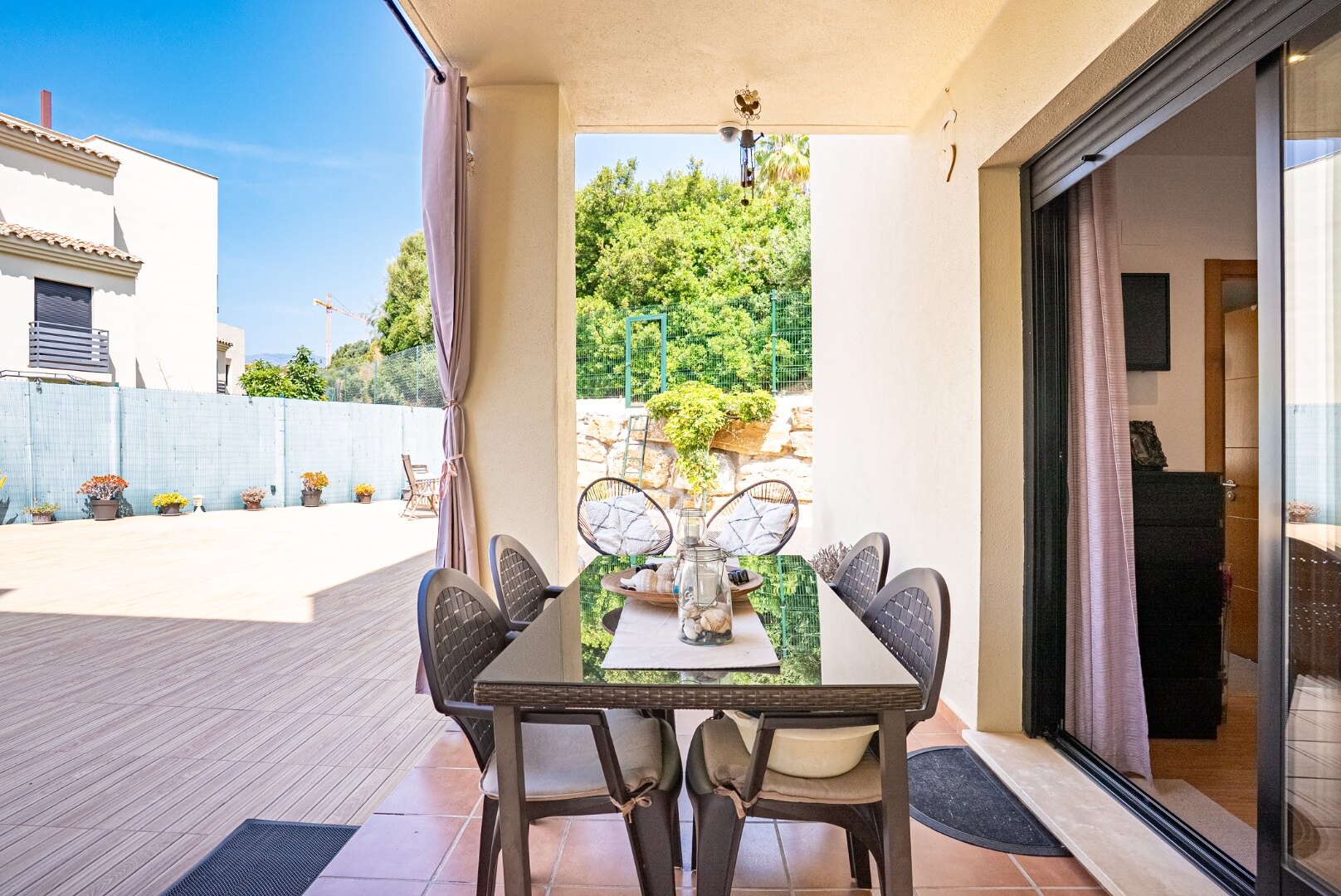 Elegant and refined apartment beautifully harmonises elegant interiors with stunning natural surroundings