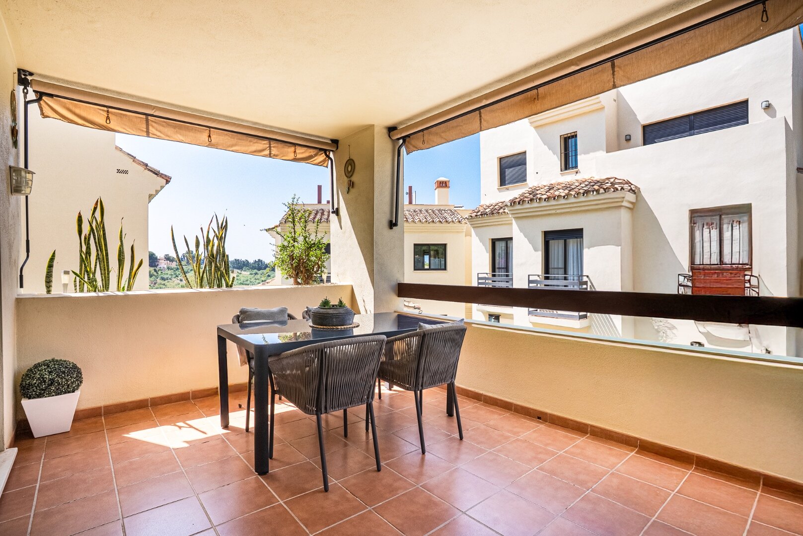 Elegant and refined apartment beautifully harmonises elegant interiors with stunning natural surroundings