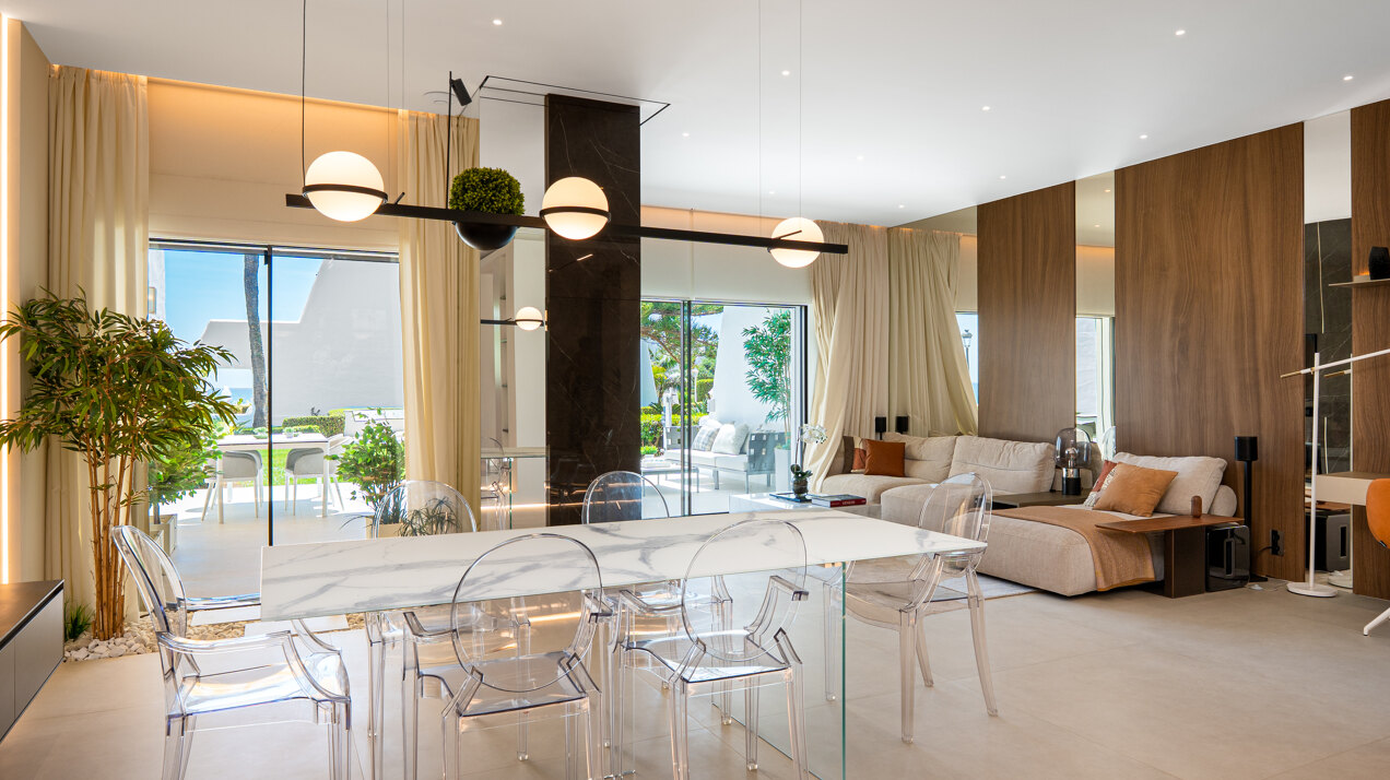 Exceptional beachfront townhouse offers the ultimate coastal lifestyle with uninterrupted sea views