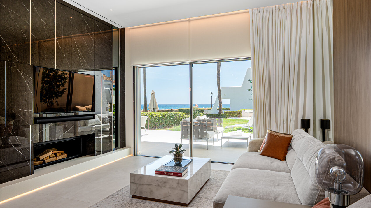 Exceptional beachfront townhouse offers the ultimate coastal lifestyle with uninterrupted sea views
