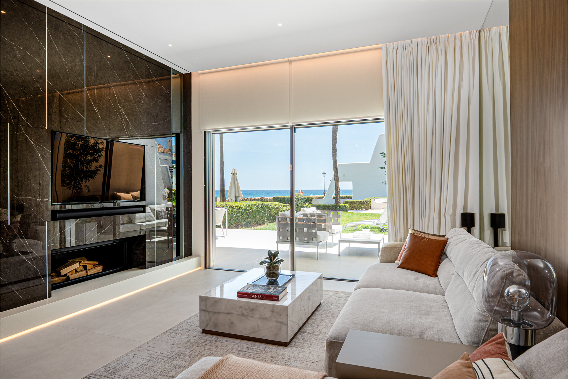 Exceptional beachfront townhouse offers the ultimate coastal lifestyle with uninterrupted sea views