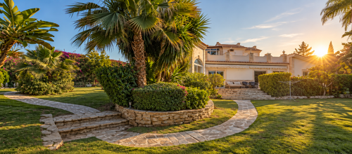 Property Highlights: - Italian-style villa- Travertine marble- Sea views- La Concha views- Large flat plot- Private garden- Renovated pool- 24-hour security- Two private terraces- Walk to amenities