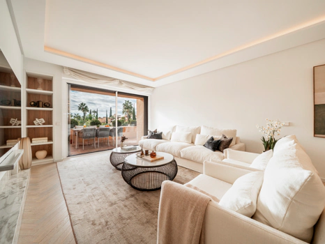 Modern Coastal-Inspired Duplex Penthouse in Gated Community