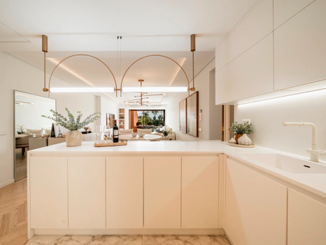 Modern Coastal-Inspired Duplex Penthouse in Gated Community