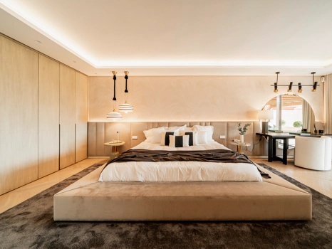 Modern Coastal-Inspired Duplex Penthouse in Gated Community
