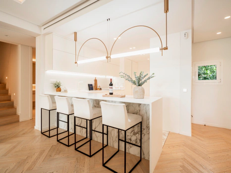 Modern Coastal-Inspired Duplex Penthouse in Gated Community