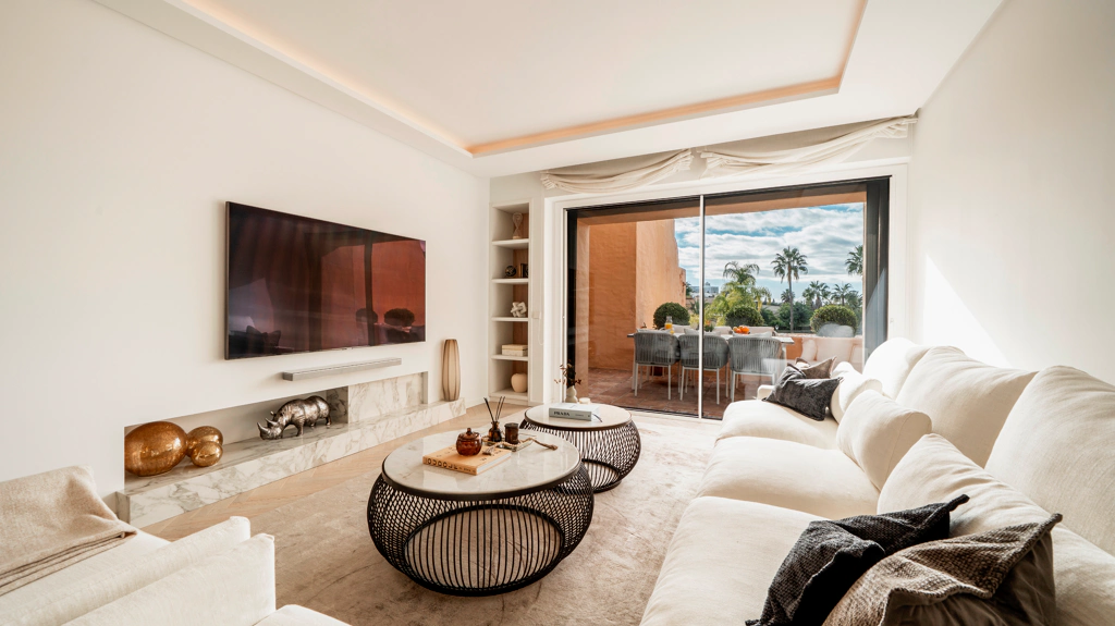 Modern Coastal-Inspired Duplex Penthouse in Gated Community