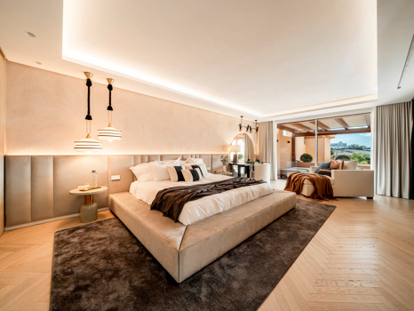 Modern Coastal-Inspired Duplex Penthouse in Gated Community