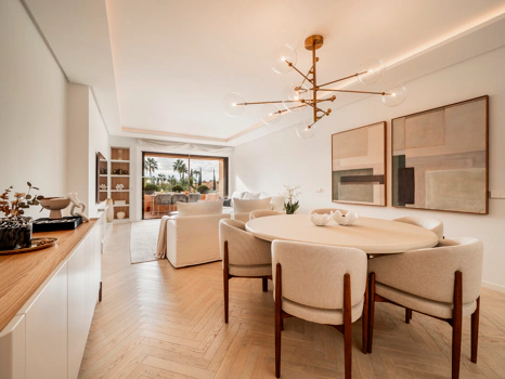 Modern Coastal-Inspired Duplex Penthouse in Gated Community