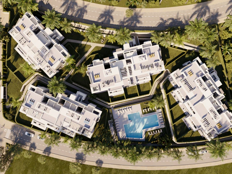 New Exclusive Gated Community in Estepona West with Luxury Apartments and Penthouses