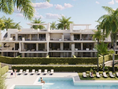 New Exclusive Gated Community in Estepona West with Luxury Apartments and Penthouses