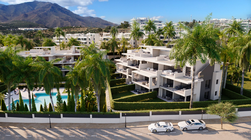 New Exclusive Gated Community in Estepona West with Luxury Apartments and Penthouses